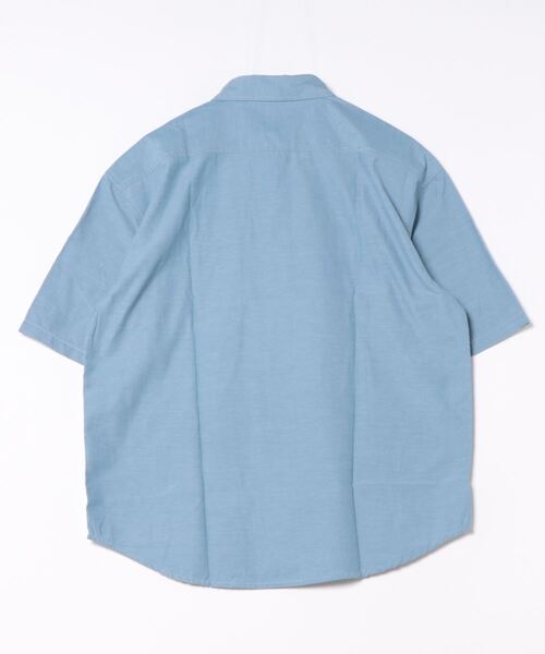 CORISCO（コリスコ）の「シャンブレー・ヒッコリー 半袖ワッペンシャツ(M1)（シャツ/ブラウス・メンズ・ネイビー/その他1/その他2/サックスブルー・MEDIUM/LARGE/X-LARGE）」の5枚目の写真