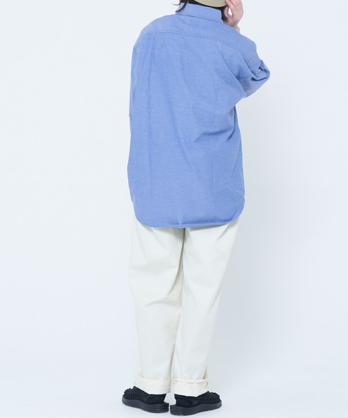 CORISCO（コリスコ）の「シャンブレー・ヒッコリー 半袖ワッペンシャツ(M1)（シャツ/ブラウス・メンズ・ネイビー/その他1/その他2/サックスブルー・MEDIUM/LARGE/X-LARGE）」の10枚目の写真