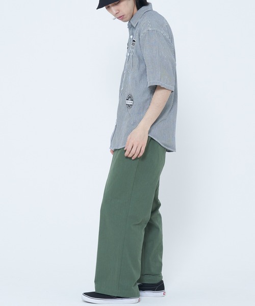 CORISCO（コリスコ）の「シャンブレー・ヒッコリー 半袖ワッペンシャツ(M1)（シャツ/ブラウス・メンズ・ネイビー/その他1/その他2/サックスブルー・MEDIUM/LARGE/X-LARGE）」の21枚目の写真