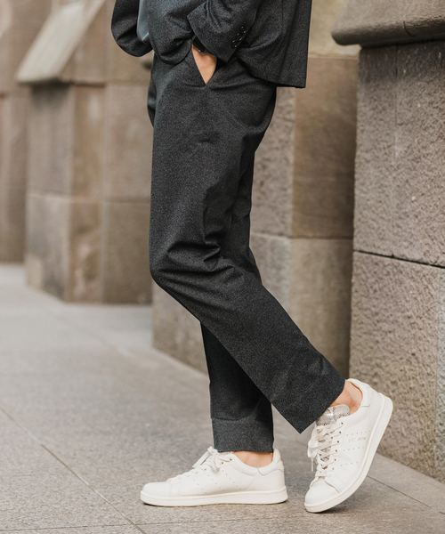 EDIFICE（エディフィス）の「メランジ ジャージ イージー パンツ