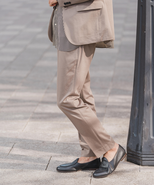 EDIFICE（エディフィス）の「メランジ ジャージ イージー パンツ【セットアップ着用可】（スラックス・メンズ・ネイビー/ベージュ/ブラック・LARGE/MEDIUM/SMALL/X-LARGE）」の19枚目の写真