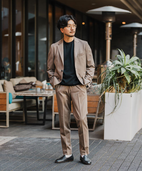 EDIFICE（エディフィス）の「メランジ ジャージ イージー パンツ【セットアップ着用可】（スラックス・メンズ・ネイビー/ベージュ/ブラック・LARGE/MEDIUM/SMALL/X-LARGE）」の20枚目の写真