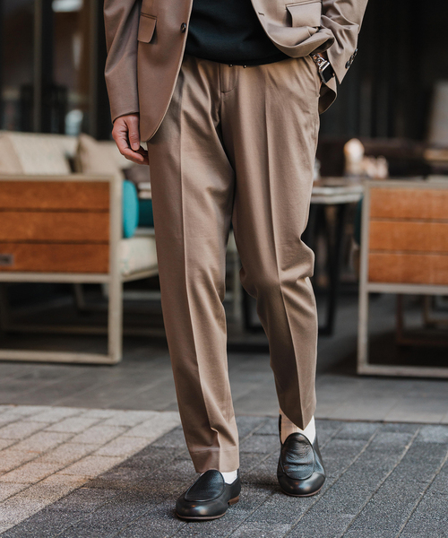 EDIFICE（エディフィス）の「メランジ ジャージ イージー パンツ【セットアップ着用可】（スラックス・メンズ・ネイビー/ベージュ/ブラック・LARGE/MEDIUM/SMALL/X-LARGE）」の21枚目の写真