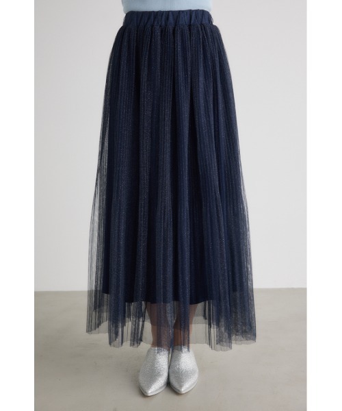 rienda(リエンダ)の「ラメチュールプリーツスカート 春服(スカート・レディース・グレー/ライトピンク/ネイビー・SMALL/MEDIUM)」の11枚目の写真