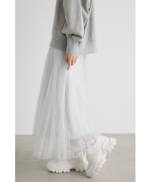 rienda(リエンダ)の「ラメチュールプリーツスカート 春服(スカート・レディース・グレー/ライトピンク/ネイビー・SMALL/MEDIUM)」の14枚目の写真