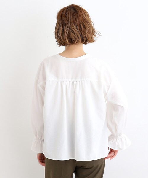 grove（グローブ）の「◆スパンボイルレース切り替えブラウス（シャツ/ブラウス・レディース・ブラック/オフホワイト/ブルー・02/03/01/04/05）」の18枚目の写真