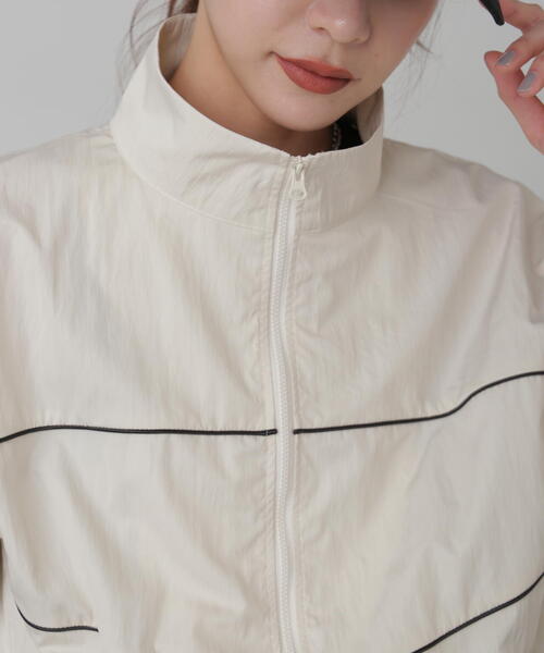 FREE'S MART（フリーズマート）の「ナイロントラックジャケット（ナイロンジャケット・レディース・ホワイト/ブルー・FREE）」の18枚目の写真