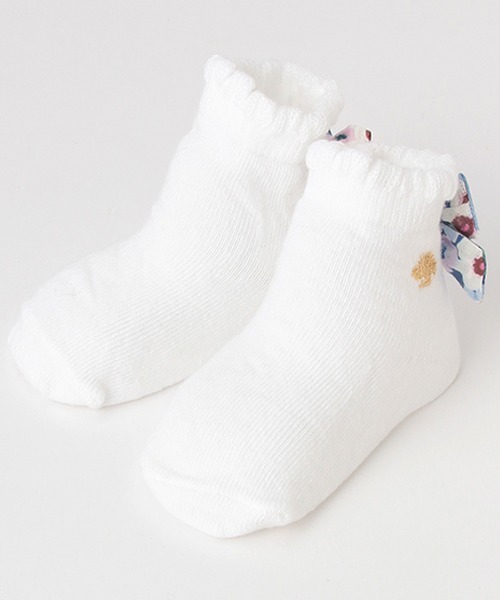 レイエット スプリングタイムフローラルカップソックス【日本製】（ベビーシューズ/ベビーソックス）｜kate spade new york