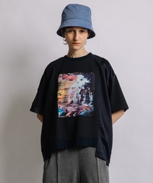 オーシャンフォトプリントTシャツ