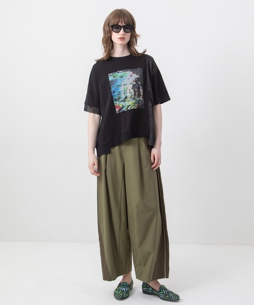 AULA AILA(アウラアイラ)の「オーシャンフォトプリントTシャツ(Tシャツ/カットソー・レディース・ホワイト/ブラック/ネイビー/イエロー系その他・0)」の20枚目の写真