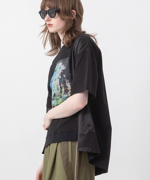 AULA AILA(アウラアイラ)の「オーシャンフォトプリントTシャツ(Tシャツ/カットソー・レディース・ホワイト/ブラック/ネイビー/イエロー系その他・0)」の22枚目の写真