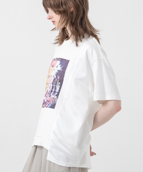 AULA AILA(アウラアイラ)の「オーシャンフォトプリントTシャツ(Tシャツ/カットソー・レディース・ホワイト/ブラック/ネイビー/イエロー系その他・0)」の10枚目の写真