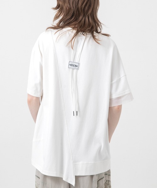 AULA AILA(アウラアイラ)の「オーシャンフォトプリントTシャツ(Tシャツ/カットソー・レディース・ホワイト/ブラック/ネイビー/イエロー系その他・0)」の9枚目の写真