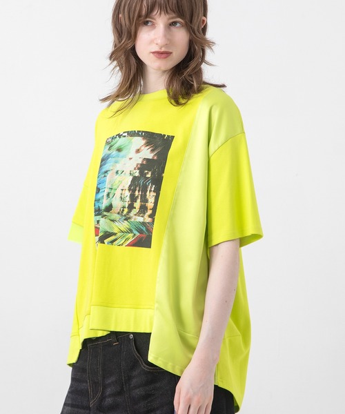AULA AILA(アウラアイラ)の「オーシャンフォトプリントTシャツ(Tシャツ/カットソー・レディース・ホワイト/ブラック/ネイビー/イエロー系その他・0)」の17枚目の写真