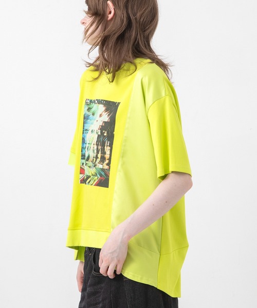 AULA AILA(アウラアイラ)の「オーシャンフォトプリントTシャツ(Tシャツ/カットソー・レディース・ホワイト/ブラック/ネイビー/イエロー系その他・0)」の16枚目の写真