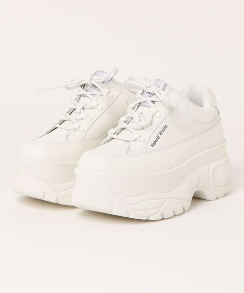NakedWolfe(ネイキッドウルフ)の「NakedWolfe/ネイキッドウルフ/SPORTY/スポーティー(スニーカー・レディース・ホワイト・37)」の1枚目の写真
