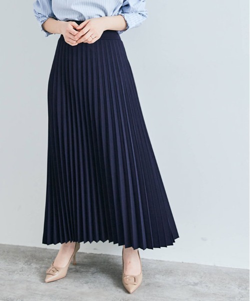 kirakiraShop(キラキラショップ)の「「mochiz」全方向 ストレッチ プリーツ スカート(スカート・レディース・ネイビー/ブラック/チャコール・M/L)」の18枚目の写真