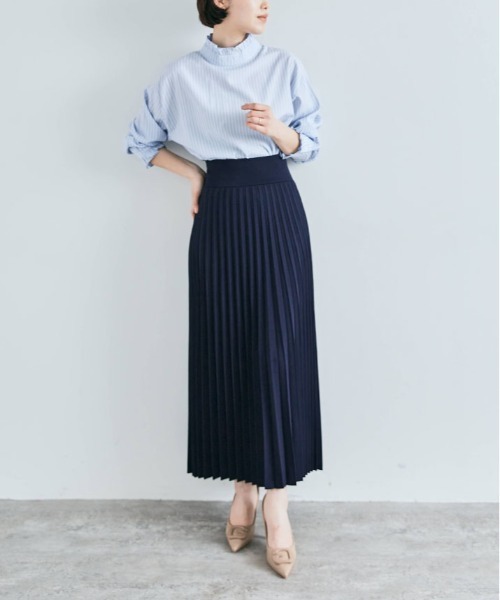 kirakiraShop(キラキラショップ)の「「mochiz」全方向 ストレッチ プリーツ スカート(スカート・レディース・ネイビー/ブラック/チャコール・M/L)」の11枚目の写真