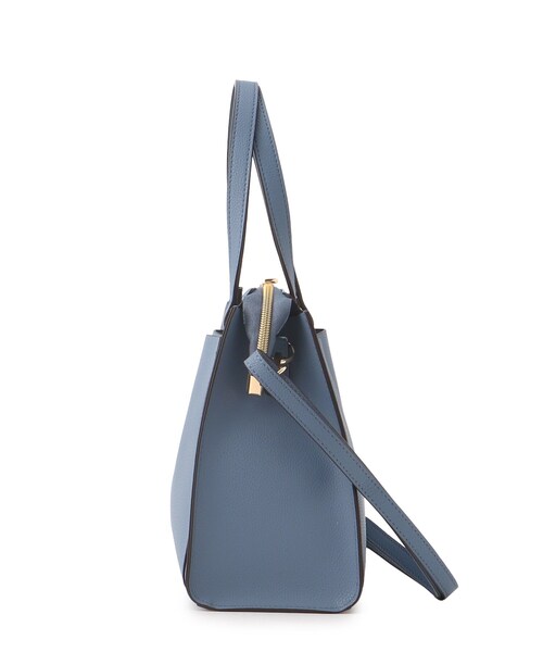 SHOO・LA・RUE（シューラルー）の「◆【通勤/デイリー/2WAY】一枚革風ポケットトートバッグ（トートバッグ・レディース・グレー/ブルー/ブラック・00）」の6枚目の写真