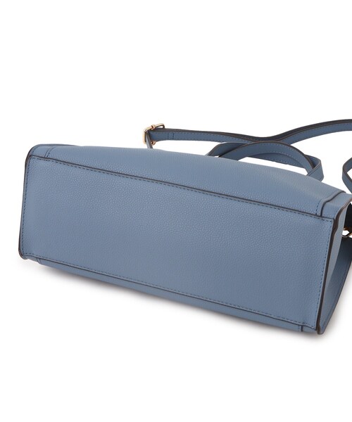 SHOO・LA・RUE（シューラルー）の「◆【通勤/デイリー/2WAY】一枚革風ポケットトートバッグ（トートバッグ・レディース・グレー/ブルー/ブラック・00）」の8枚目の写真