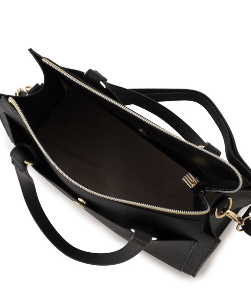 SHOO・LA・RUE（シューラルー）の「◆【通勤/デイリー/2WAY】一枚革風ポケットトートバッグ（トートバッグ・レディース・グレー/ブルー/ブラック・00）」の11枚目の写真