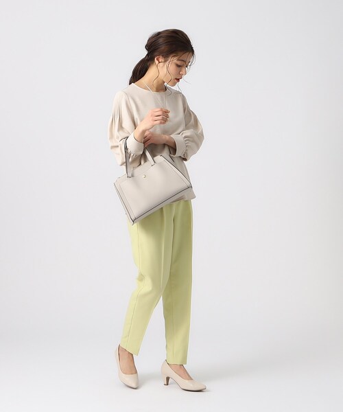 SHOO・LA・RUE（シューラルー）の「◆【通勤/デイリー/2WAY】一枚革風ポケットトートバッグ（トートバッグ・レディース・グレー/ブルー/ブラック・00）」の15枚目の写真