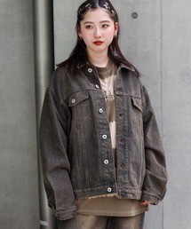 SPINNS | 【ユニセックスで着用可能】オーバーダイデッキジャケット(デニムジャケット)