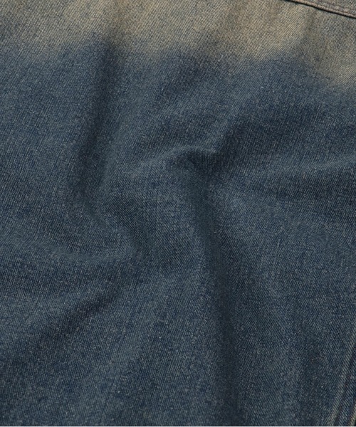 SPINNS（スピンズ）の「【ユニセックスで着用可能】オーバーダイデッキジャケット（デニムジャケット・メンズ・ブルー/ブラック・ONESIZE）」の5枚目の写真