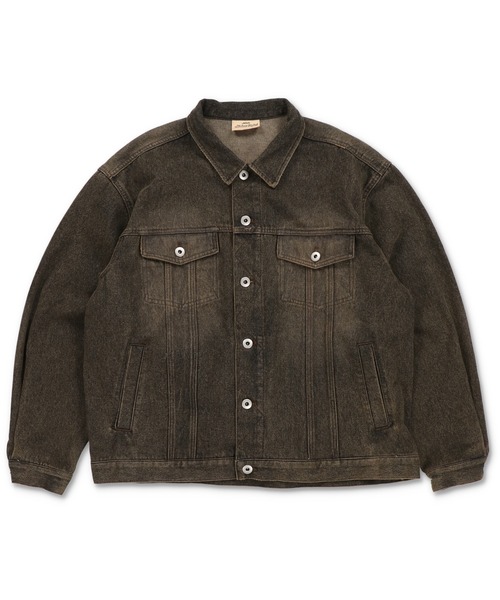 SPINNS（スピンズ）の「【ユニセックスで着用可能】オーバーダイデッキジャケット（デニムジャケット・メンズ・ブルー/ブラック・ONESIZE）」の22枚目の写真