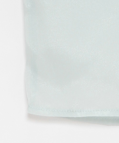 LOVETOXIC（ラブトキシック）の「インナーつきクロップドシャツ（シャツ/ブラウス・キッズ・オフホワイト/ピンク/エメラルド・S/M/L）」の13枚目の写真