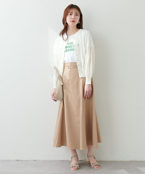 natural couture（ナチュラルクチュール）の「【WEB限定】ドット釦シアーカーデ（カーディガン/ボレロ・レディース・ラベンダー/ミント/オフホワイト/ブルー/ブラック/グレイッシュベージュ・FREE）」の15枚目の写真