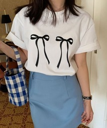 リボンデザインオーバーTee