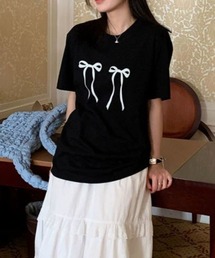 リボンデザインオーバーTee