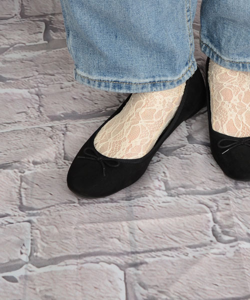 TONE SELECT GOODS（トーンセレクトグッズ）の「【float】レース フラワー クルー丈ソックス（ソックス/靴下・レディース・ホワイト/ブラック/アイボリー・FREE）」の19枚目の写真