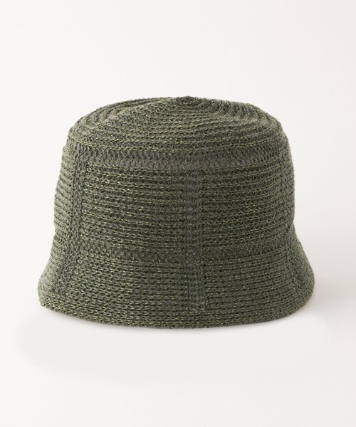 green label relaxing（グリーンレーベルリラクシング）の「GLR シアー バケットハット（ハット・メンズ・ブラック/オリーブ/ダークブラウン・FREE）」の6枚目の写真