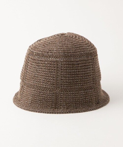 green label relaxing（グリーンレーベルリラクシング）の「GLR シアー バケットハット（ハット・メンズ・ブラック/オリーブ/ダークブラウン・FREE）」の7枚目の写真