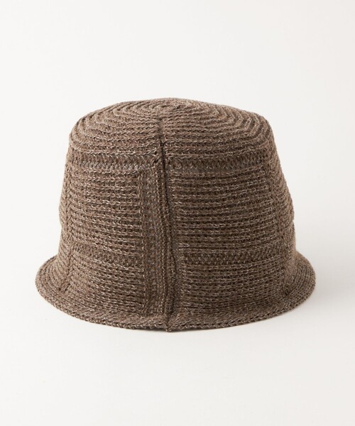 green label relaxing（グリーンレーベルリラクシング）の「GLR シアー バケットハット（ハット・メンズ・ブラック/オリーブ/ダークブラウン・FREE）」の9枚目の写真