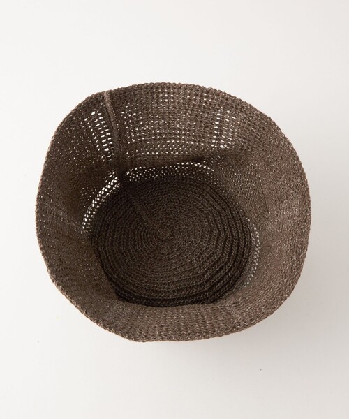 green label relaxing（グリーンレーベルリラクシング）の「GLR シアー バケットハット（ハット・メンズ・ブラック/オリーブ/ダークブラウン・FREE）」の11枚目の写真