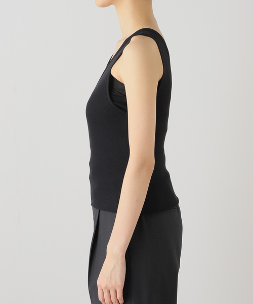 babaco(ババコ)の「【babaco/ババコ】Twisted Cotton Layered Top(Tシャツ/カットソー・レディース・アイボリー/ブラック・FREE)」の7枚目の写真