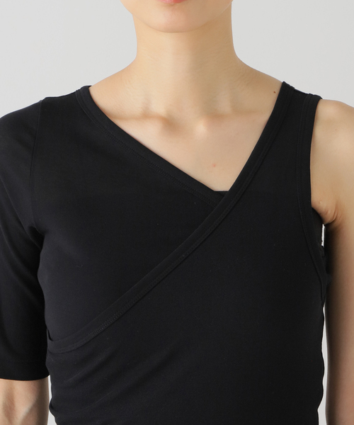 babaco(ババコ)の「【babaco/ババコ】Twisted Cotton Layered Top(Tシャツ/カットソー・レディース・アイボリー/ブラック・FREE)」の17枚目の写真