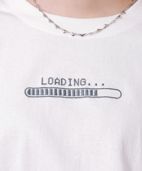 DOUBLE NAME（ダブルネーム）の「ＧＡＭＥＲ　ＢＡＣＫ刺しゅうＴＥＥ（Tシャツ/カットソー・レディース・オフホワイト/グリーン/ピンク・FREE）」の10枚目の写真