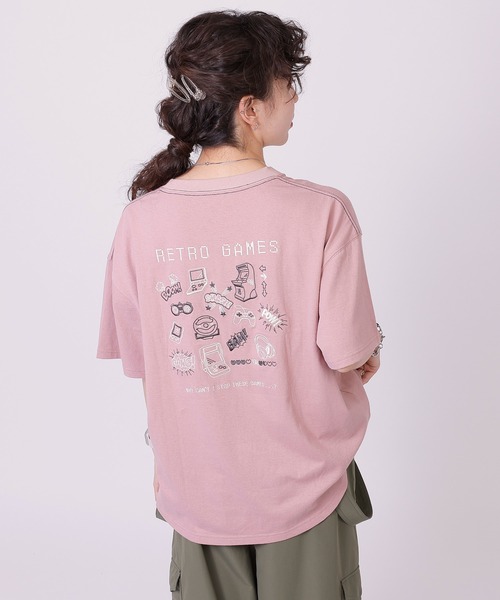 GAMER BACK刺しゅうTEE（Tシャツ/カットソー）｜DOUBLE