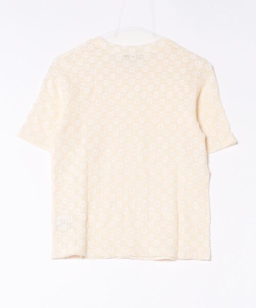 RANAN(ラナン)の「フラワーレースコンパクトTシャツ(Tシャツ/カットソー・レディース・アイボリー/ブラック系その他・M/L/LL)」の9枚目の写真