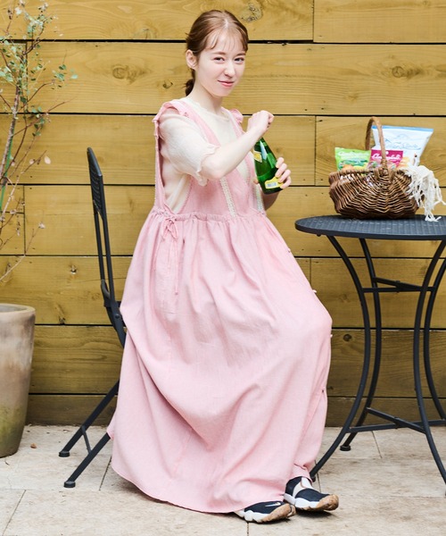 Crisp（クリスプ）の「ストライプフリルワンピース（ワンピース）」 - WEAR