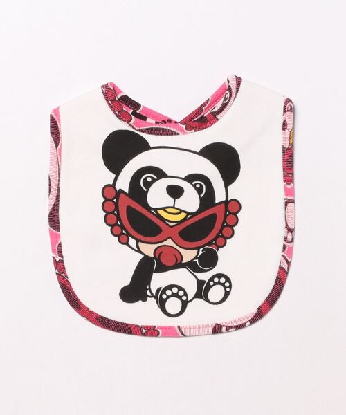HYSTERIC MINI（ヒステリックミニ）の「MY FIRST HYSTERIC PANDA MINI総柄 RVスタイ（その他ベビー用品・キッズ・ピンク系その他/ブラック系その他/ホワイト系その他・FREE）」の3枚目の写真