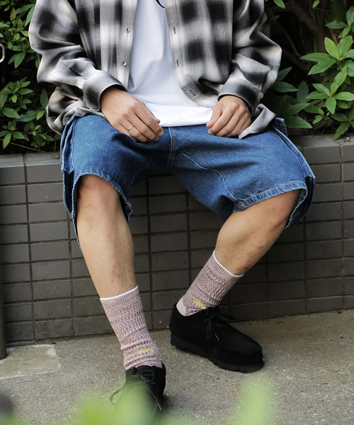 WILLY CHAVARRIA(ウィリーチャバリア)の「【WILLY CHAVARRIA / ウィリー チャバリア】WISM 別注 CARGO SHORT-D(デニムパンツ・メンズ・ネイビー・MEDIUM/LARGE)」の6枚目の写真