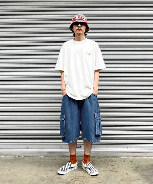 WILLY CHAVARRIA(ウィリーチャバリア)の「【WILLY CHAVARRIA / ウィリー チャバリア】WISM 別注 CARGO SHORT-D(デニムパンツ・メンズ・ネイビー・MEDIUM/LARGE)」の11枚目の写真