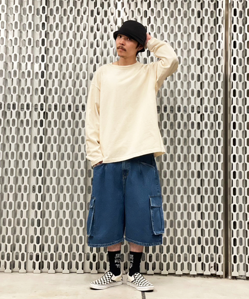 WILLY CHAVARRIA(ウィリーチャバリア)の「【WILLY CHAVARRIA / ウィリー チャバリア】WISM 別注 CARGO SHORT-D(デニムパンツ・メンズ・ネイビー・MEDIUM/LARGE)」の16枚目の写真