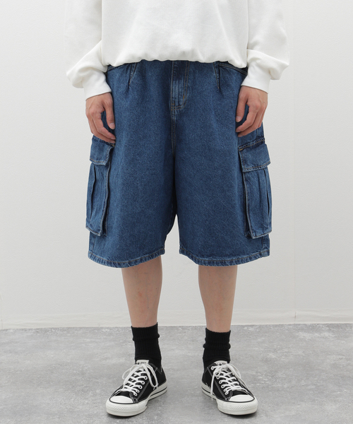 WILLY CHAVARRIA(ウィリーチャバリア)の「【WILLY CHAVARRIA / ウィリー チャバリア】WISM 別注 CARGO SHORT-D(デニムパンツ・メンズ・ネイビー・MEDIUM/LARGE)」の20枚目の写真