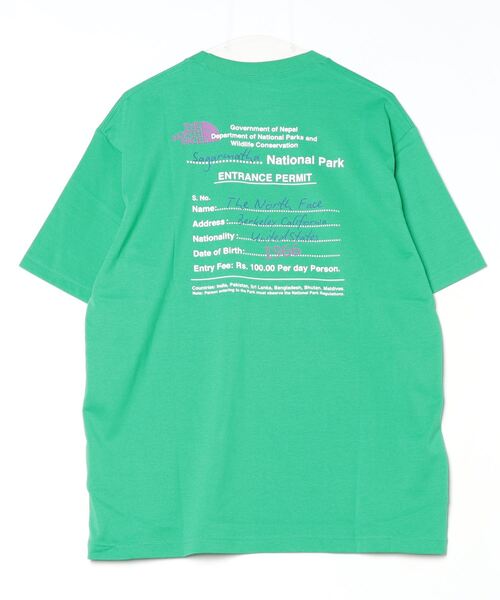 THE NORTH FACE(ザノースフェイス)の「ザ ノース フェイス THE NORTH FACE S/S EntrancePermissionTee_ショートスリーブエントランスパーミッションティー(Tシャツ/カットソー・メンズ・ホワイト/ブラック/グリーン・XL/SS/S/M/L)」の6枚目の写真
